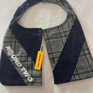 NWT Round Two Patchwork Convertible Collar / Vest Bag